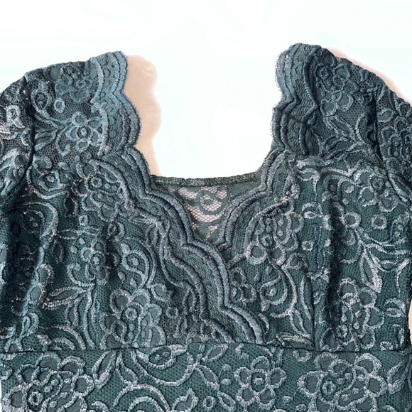 🇺🇦Lace  Cocktail dress Dark Green Exclusive - Picture 7 of 10